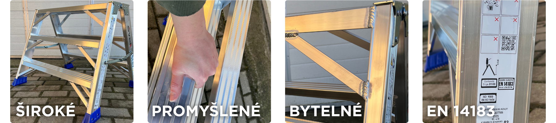 PUNTO LARGE S Siroke hlinikove oboustanne schudky Svelt detail 2